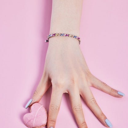 [Echo Fine ]Ornate Sparkling Multi Cut Party Bracelet