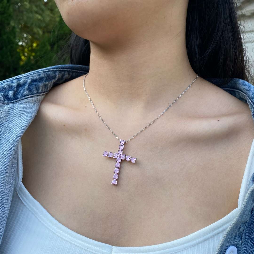 [Echo Fine ]Radiant Cross Shape Necklace