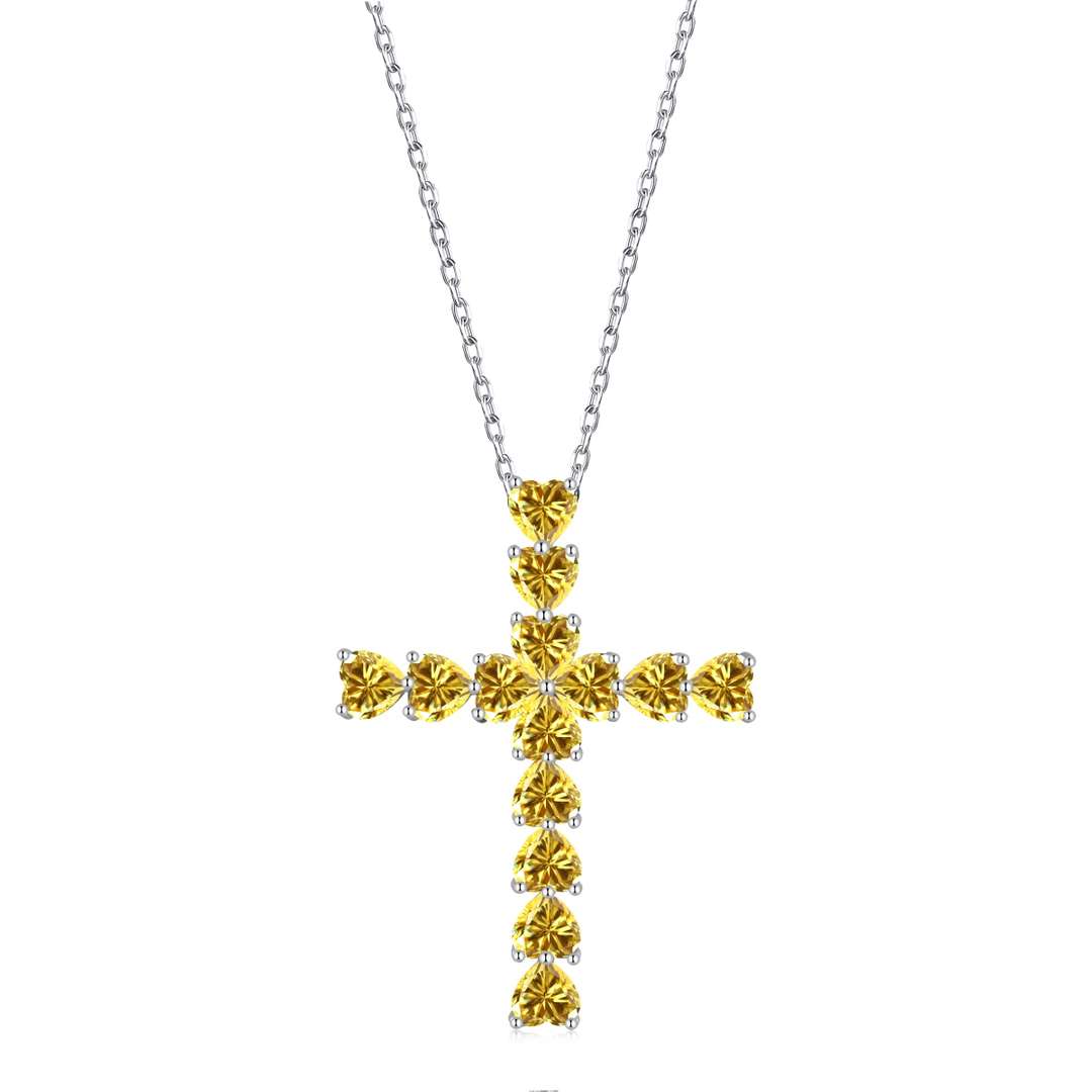 [Echo Fine ]Radiant Cross Shape Necklace