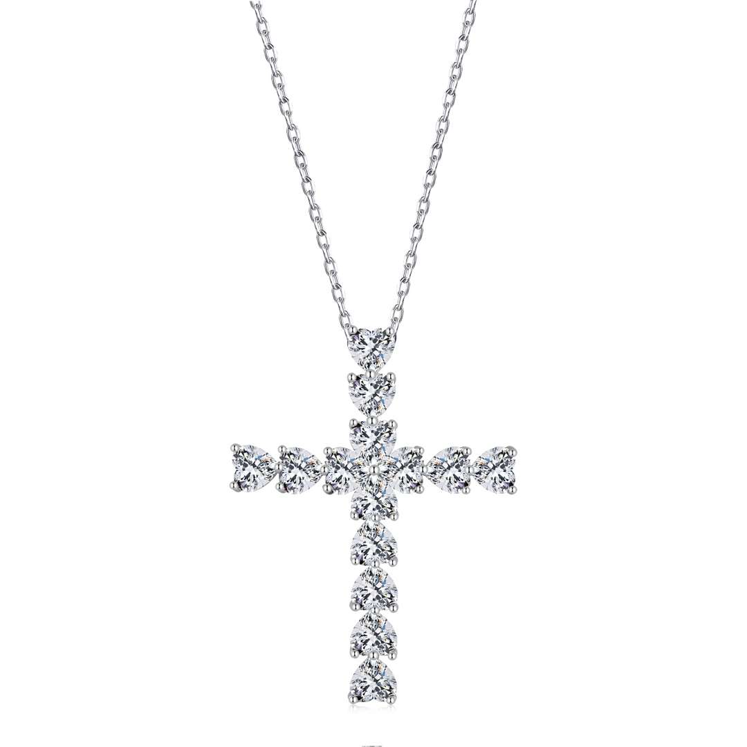 [Echo Fine ]Radiant Cross Shape Necklace