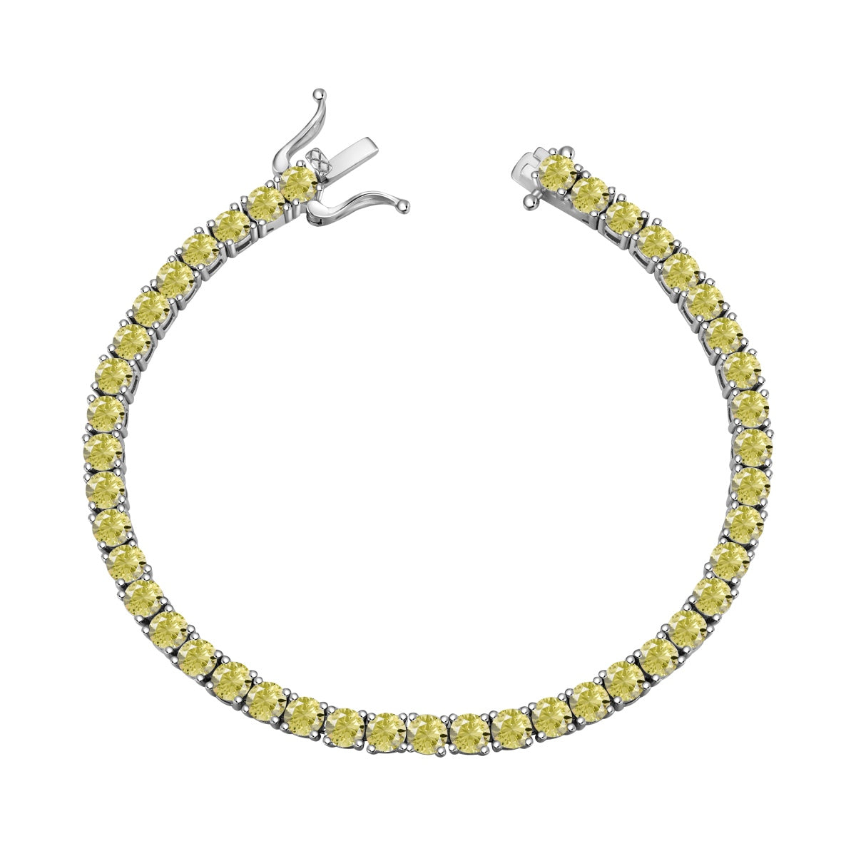 [Echo Fine ]Ornate Dazzling Round Cut Tennis Bracelet