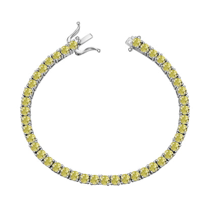 [Echo Fine ]Ornate Dazzling Round Cut Tennis Bracelet
