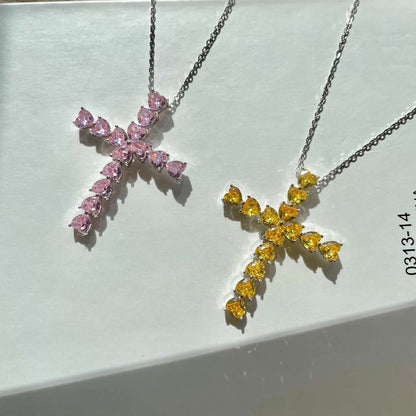 [Echo Fine ]Radiant Cross Shape Necklace