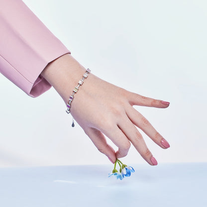 [Echo Fine ]Dainty Charming Emerald Cut Daily Bracelet