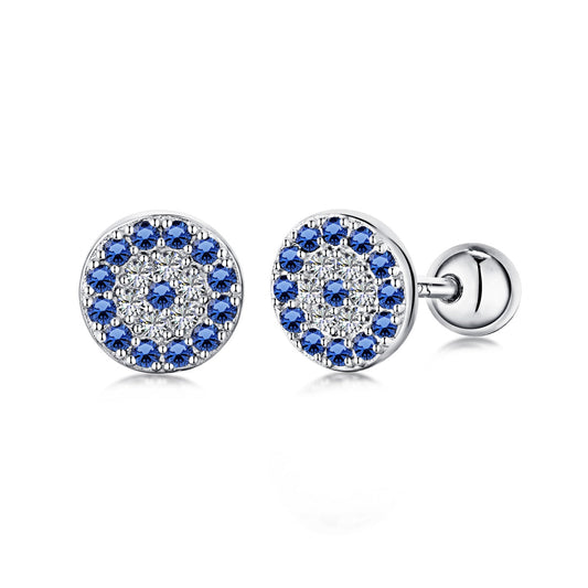 [Echo Fine ]Devil's Eye Ear Bone Nail Earrings