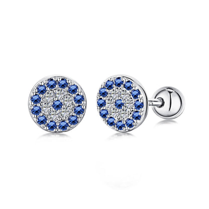[Echo Fine ]Devil's Eye Ear Bone Nail Earrings