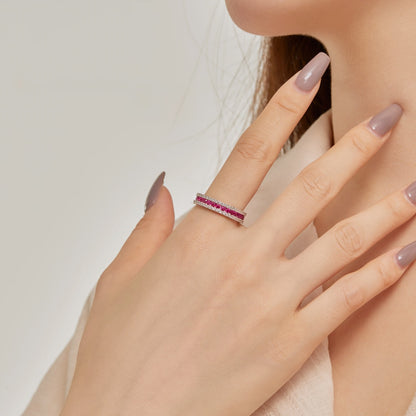 [Echo Fine ]Delicate Colorful Round Cut Daily Ring