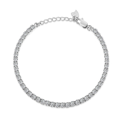 [Echo Fine ]Sparkling Round Cut Daily Bracelet