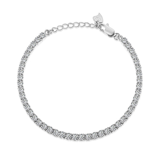 [Echo Fine ]Sparkling Round Cut Daily Bracelet