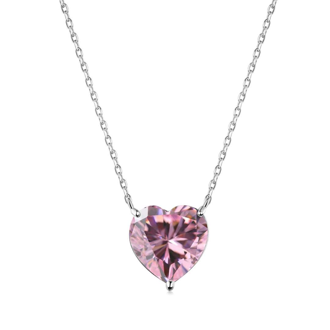 [Echo Fine ]6.0 carat Radiant Heart Shape Necklace