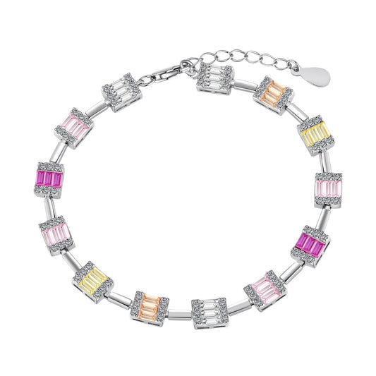 [Echo Fine ]Dainty Charming Emerald Cut Daily Bracelet