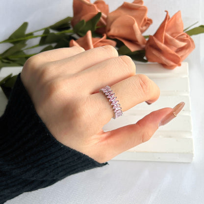 [Echo Fine ]Gorgeous Marquise Cut Tennis Ring