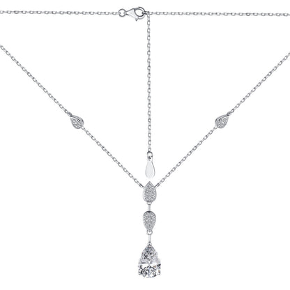 [Echo Fine ]Dazzling Pear Cut Necklace