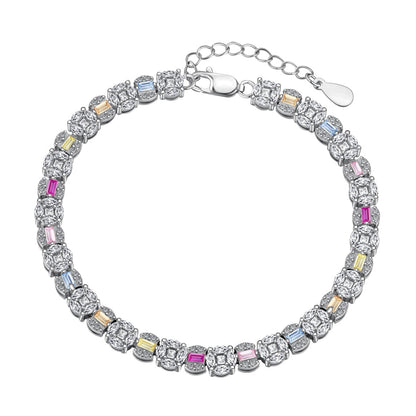 [Echo Fine ]Dazzling Radiant Multi Cut Daily Bracelet