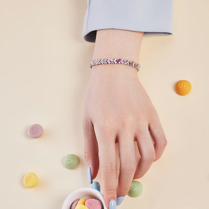 [Echo Fine ]Dazzling Unique Multi Shape Daily Bracelet