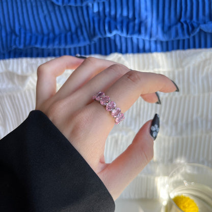 [Echo Fine ]Dainty Elongated Cushion Cut Tennis Ring