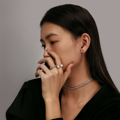[Echo Fine ]Elegant Tennis Chain Necklace