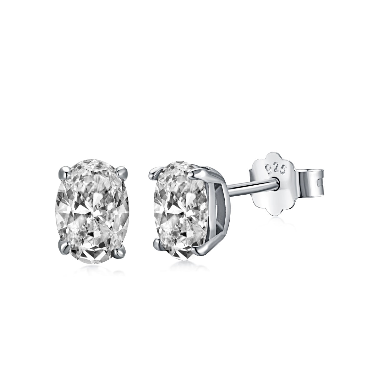 [Echo Fine ]Oval Classic Dignified Elegant Earrings
