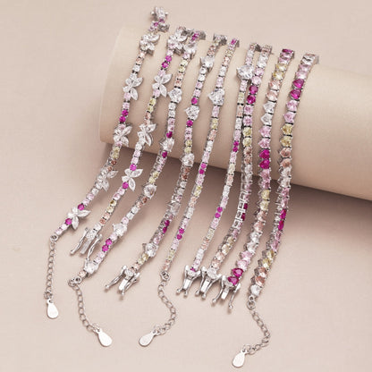 [Echo Fine ]Delicate Colorful Emerald Cut Party Bracelet