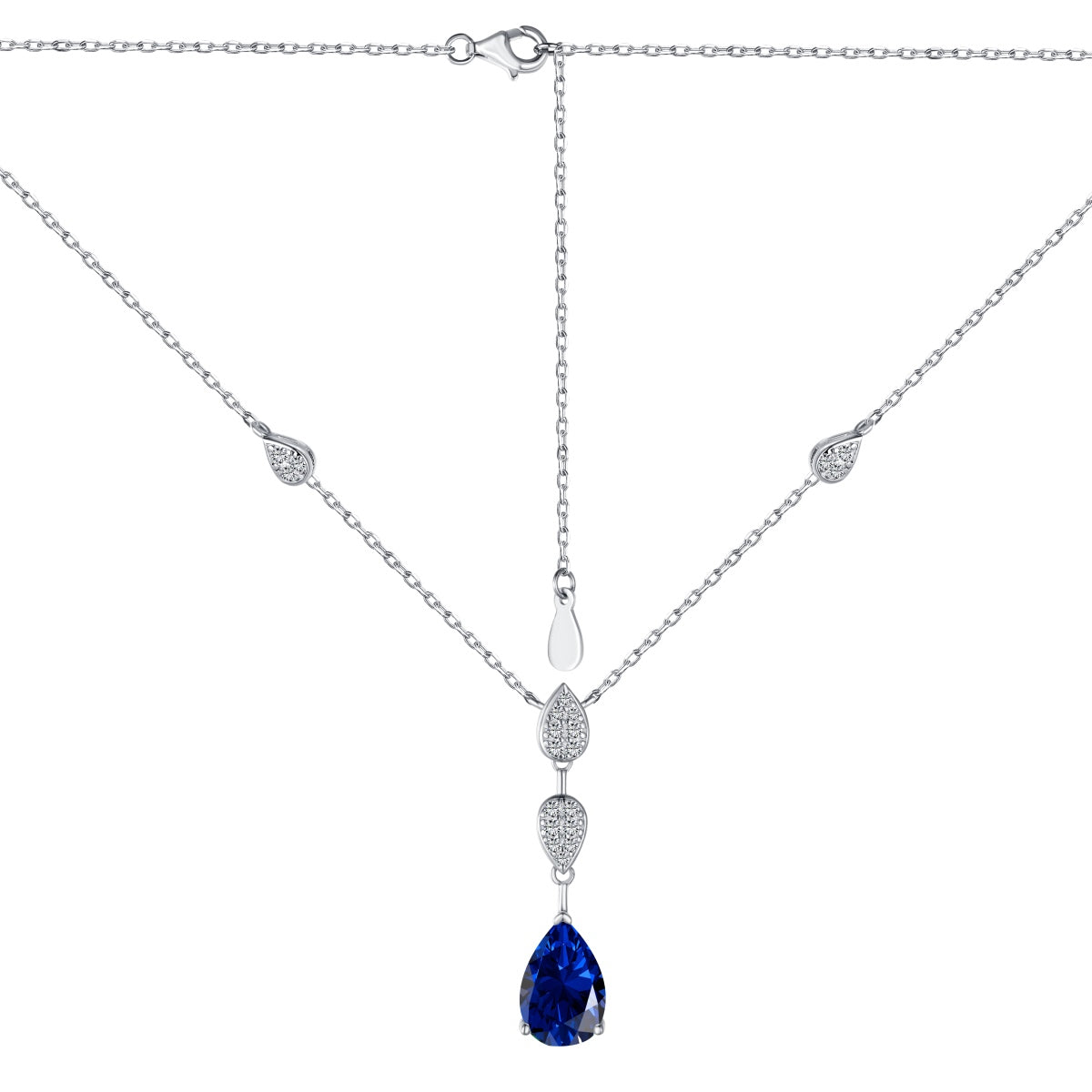 [Echo Fine ]Dazzling Pear Cut Necklace