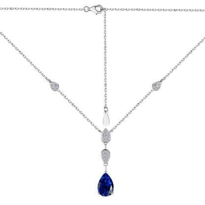 [Echo Fine ]Dazzling Pear Cut Necklace