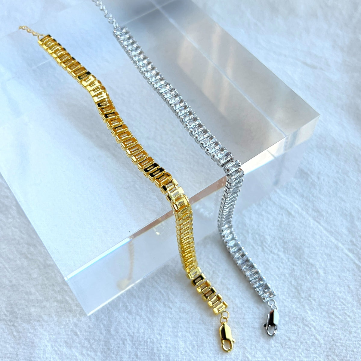 [Echo Fine ]Exquisite Emerald Cut Daily Bracelet