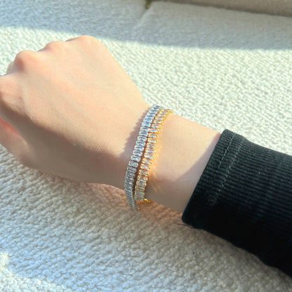 [Echo Fine ]Exquisite Emerald Cut Daily Bracelet