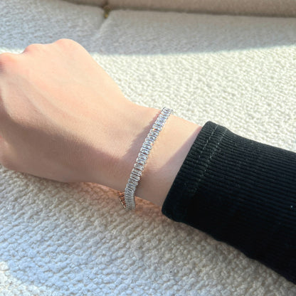 [Echo Fine ]Exquisite Emerald Cut Daily Bracelet