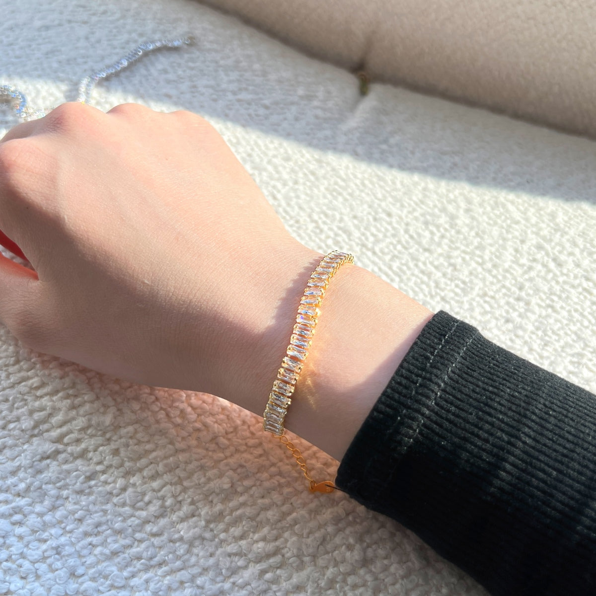 [Echo Fine ]Exquisite Emerald Cut Daily Bracelet