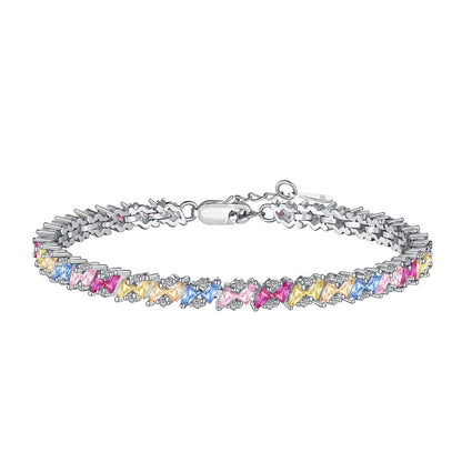 [Echo Fine ]Ornate Sparkling Multi Cut Party Bracelet
