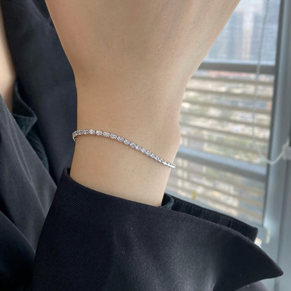 [Echo Fine ]Elegant Emerald Cut Daily Bracelet