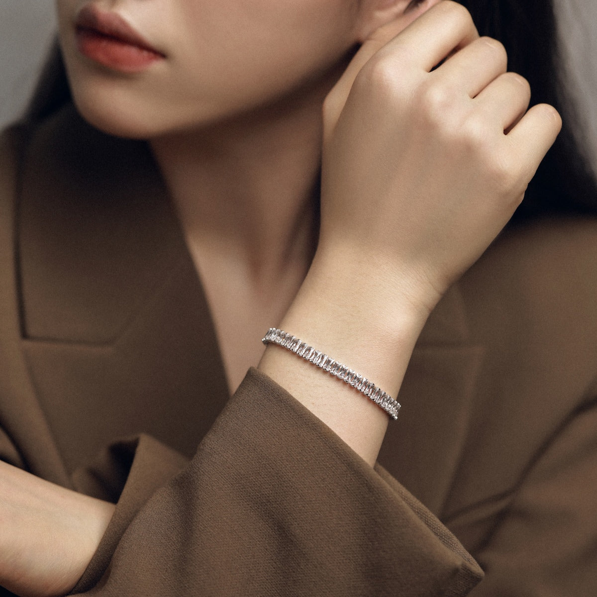 [Echo Fine ]Exquisite Emerald Cut Daily Bracelet