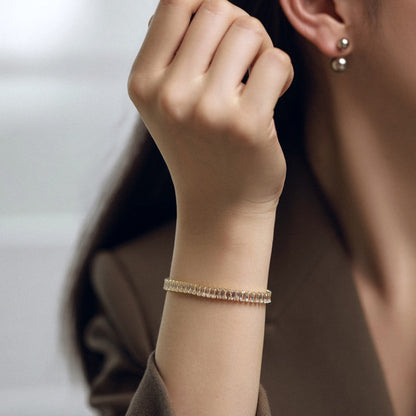 [Echo Fine ]Exquisite Emerald Cut Daily Bracelet