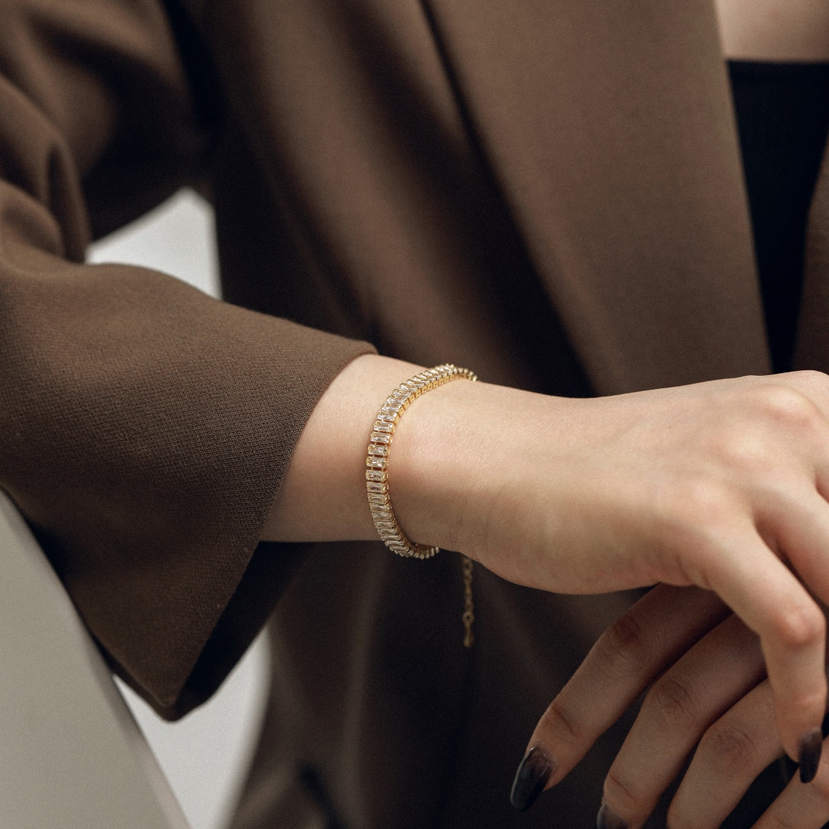 [Echo Fine ]Exquisite Emerald Cut Daily Bracelet