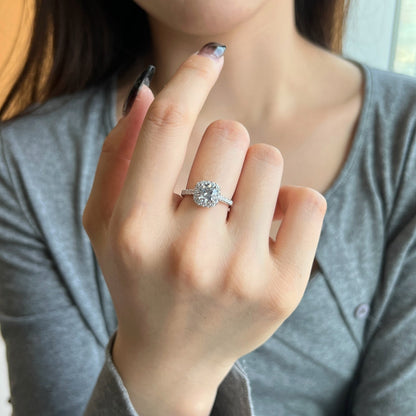 [Echo Fine ]Dazzling Resplendent Round Cut Wedding Ring