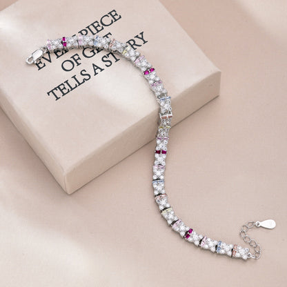 [Echo Fine ]Unique Colorful Flower Shape Daily Bracelet