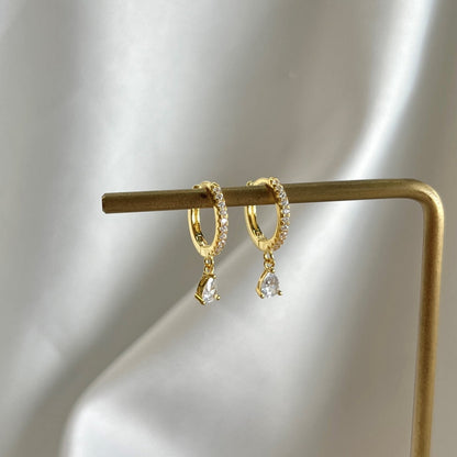 [Echo Fine ]Luxurious Geometric Drop Earrings