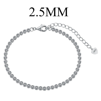 [Echo Fine ]Dazzling Sparkling Round Cut Daily Bracelet