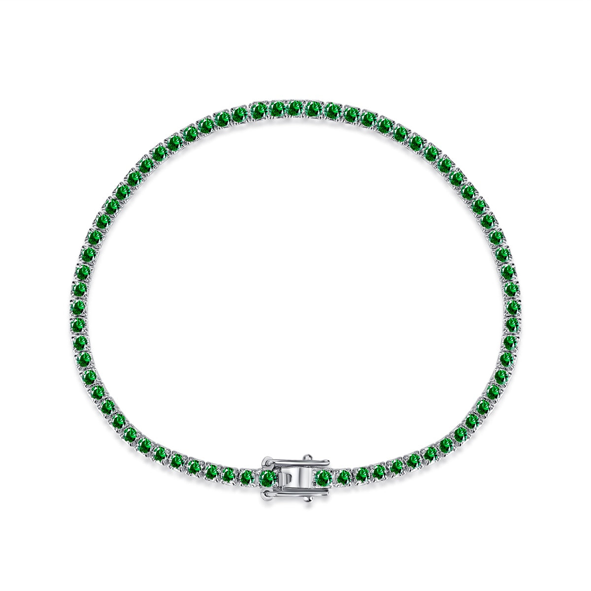 [Echo Fine ]Dazzling Colorful Round Cut Daily Bracelet