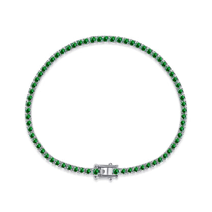 [Echo Fine ]Dazzling Colorful Round Cut Daily Bracelet