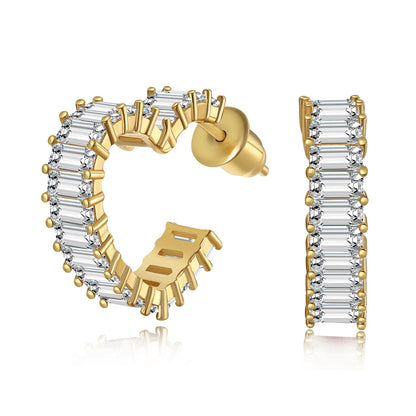 [Echo Fine ]Radiant Heart Cutout Earrings