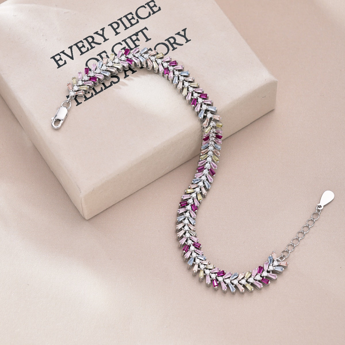 [Echo Fine ]Dainty Radiant Emerald Cut Daily Bracelet