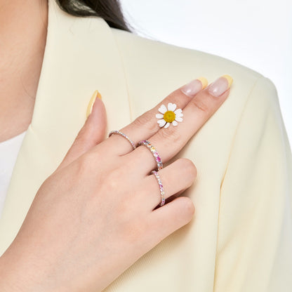 [Echo Fine ]Elegant Vivid Round Cut Daily Ring