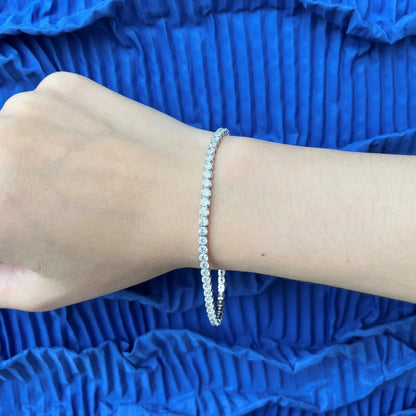 [Echo Fine ]Sparkling Round Cut Daily Bracelet