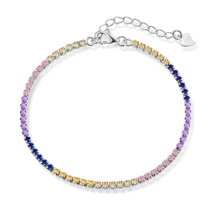 [Echo Fine ]Radiant Shinning Princess Cut Tennis Bracelet