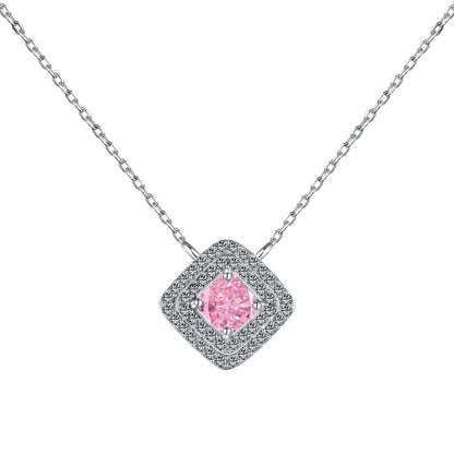 [Echo Fine ]Sparkling Asscher Cut Necklace