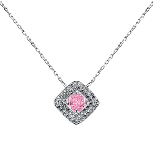 [Echo Fine ]Sparkling Asscher Cut Necklace