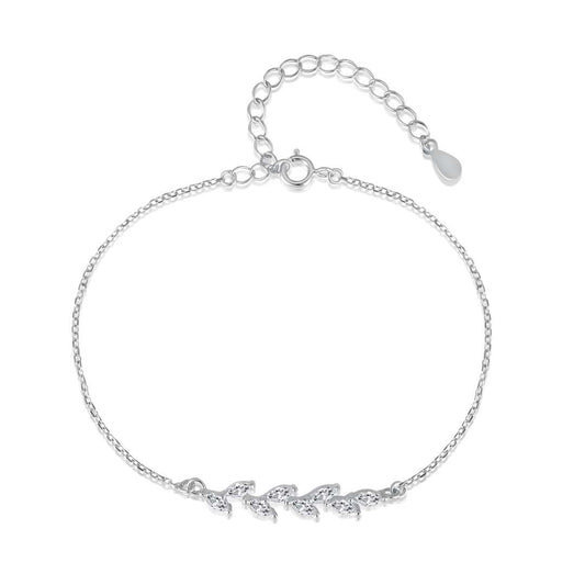 [Echo Fine ]Elegant Wheat Leaves Shape Bracelet