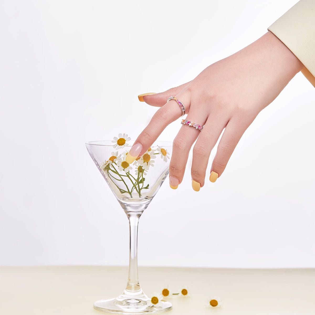 [Echo Fine ]Energetic Elegant Radiant Cut Party Ring
