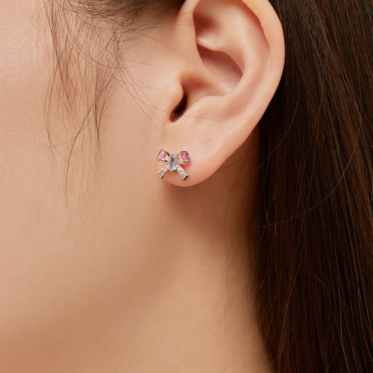 [Echo Fine ]Ornate Butterfly Shape Daily Earrings